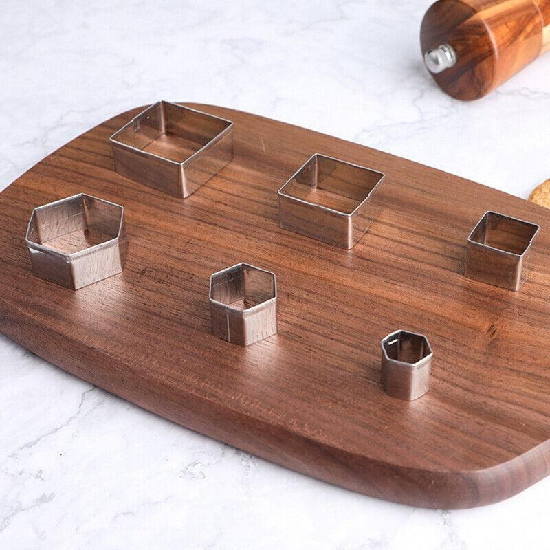 Bakeware & Accessories: 30X Polymer Clay Cutter Stainless Steel Geometry Pottery Tool Cutting Mould Diy