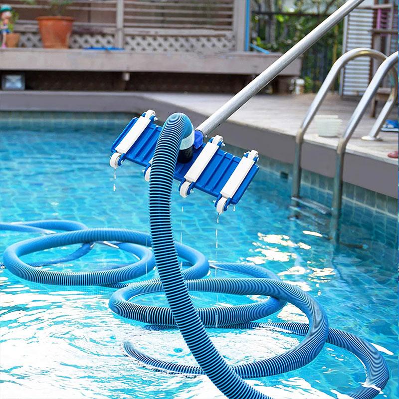Heavy Duty Flexible Pool Vacuum Head with Wheels for 38mm Hose