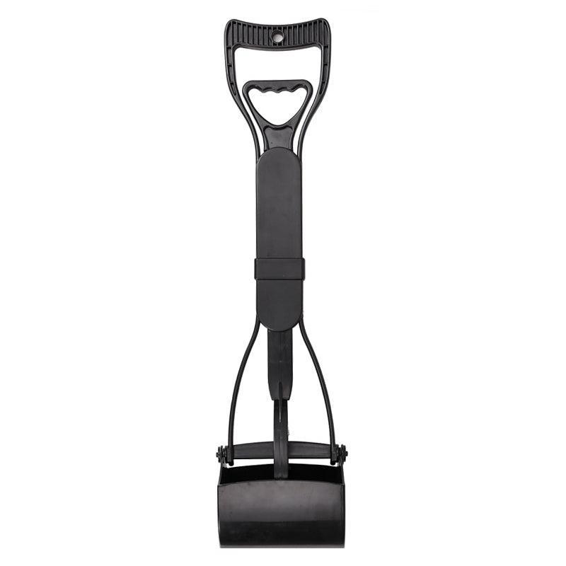 Small Animal Habitats & Cages: Long Handle Pet Pooper Scooper with Clamping Jaw for Dog Waste Pickup Outdoor Use