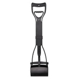 Small Animal Habitats & Cages: Long Handle Pet Pooper Scooper with Clamping Jaw for Dog Waste Pickup Outdoor Use