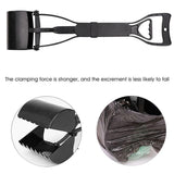 Small Animal Habitats & Cages: Long Handle Pet Pooper Scooper with Clamping Jaw for Dog Waste Pickup Outdoor Use