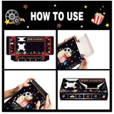 24 PCS Movie Night Snack Trays Popcorn Food Drink Holder Cinema Party Supplies - 24pcs-KY001