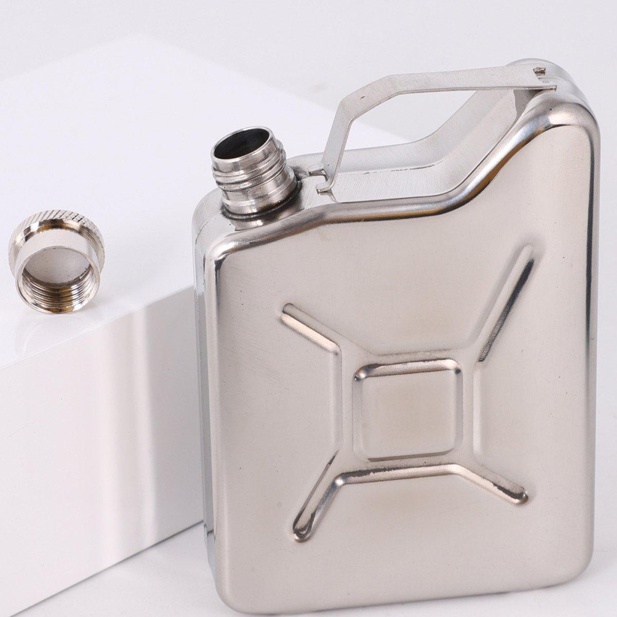 Camping Appliances: 146ml Portable Outdoor Camping Oil Can Thick Stainless Steel Fuel Bottle Flask