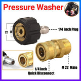 Power & Electrical Supplies: Pressure Washer Adapter 1/4inch Quick Connect Kit M22-14 Adapter