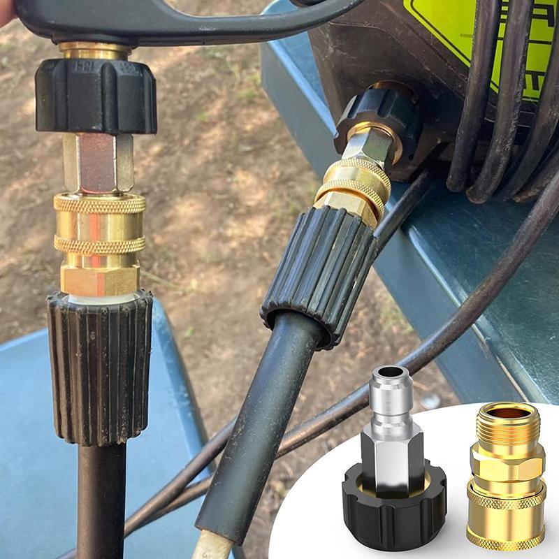 Power & Electrical Supplies: Pressure Washer Adapter 1/4inch Quick Connect Kit M22-14 Adapter