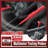 Measuring Tools & Sensors: 4PCS Multimeter Testing Lead Fluke Extention Back Probes Sharp Needles Micro Pins