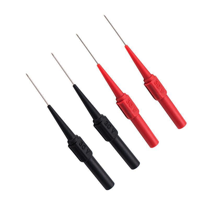 Measuring Tools & Sensors: 4PCS Multimeter Testing Lead Fluke Extention Back Probes Sharp Needles Micro Pins