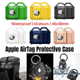 Cases & Skins: Waterproof Apple AirTag Protective Case TPU Cover Air Tag Tracker Loop Holder - Green