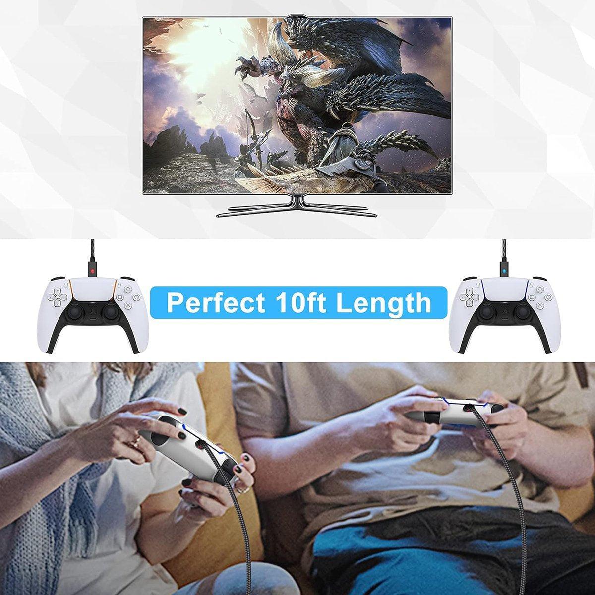 Mouse & Accessories: For PS5 Controller 3M USB Type-C Braided Fast Charging Cable for PS5 NS PRO