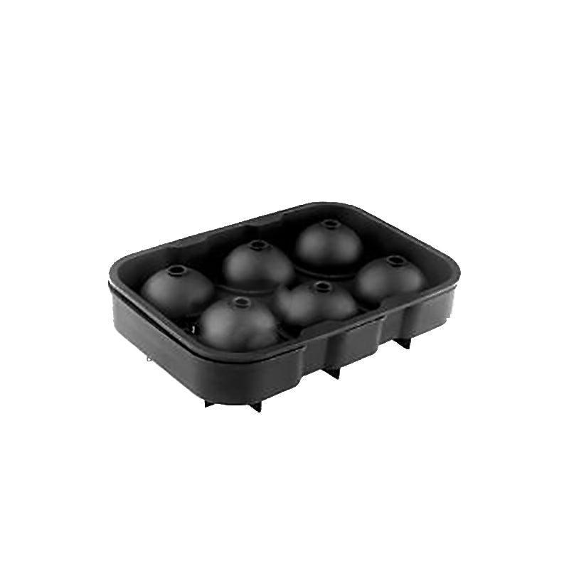 Large Ice Cube Tray Ball Maker Big Silicone Mold Sphere Whiskey Round Mould - Circular 4 grid