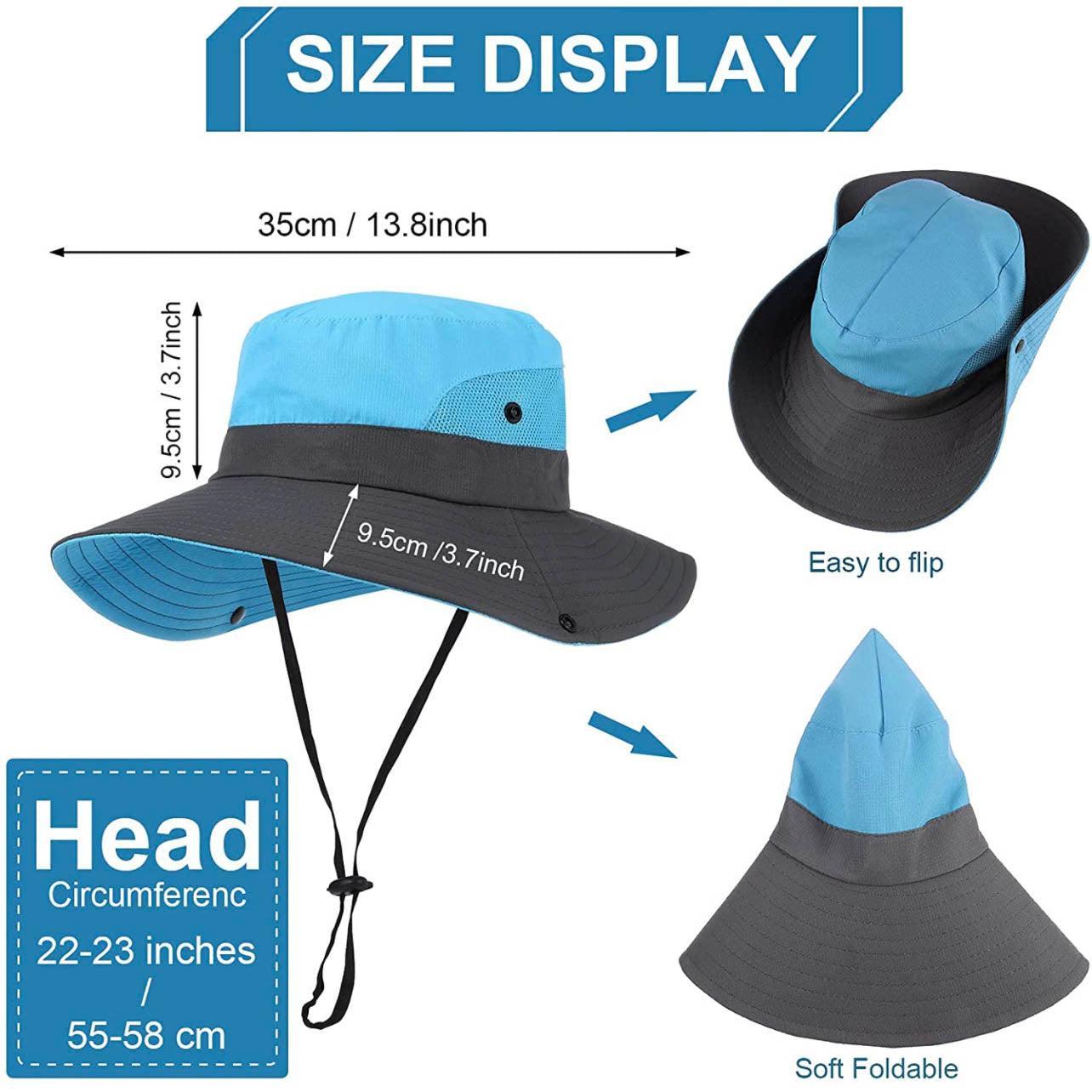 Women's Sleepwear: Women Wide Brim Ponytail Hat Sun Protect Visor Summer Beach Cap Anti Uv Floppy - Purple