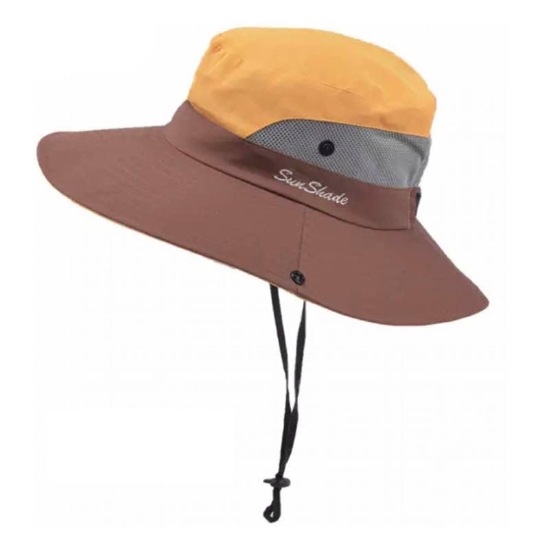 Women's Sleepwear: Women Wide Brim Ponytail Hat Sun Protect Visor Summer Beach Cap Anti Uv Floppy - Purple