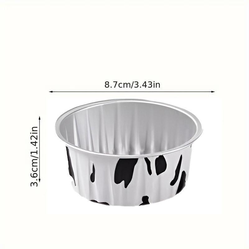 Power & Electrical Supplies: 100Pcs Cake Tools Pudding Cake Aluminum Foil Baking Cups Cupcake Cup with Lids - 100pcs-Cow
