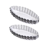10PCS Baking Egg Tart Mould Cake Tins Set DIY Cups Sailing Boat Pie Mold Plate