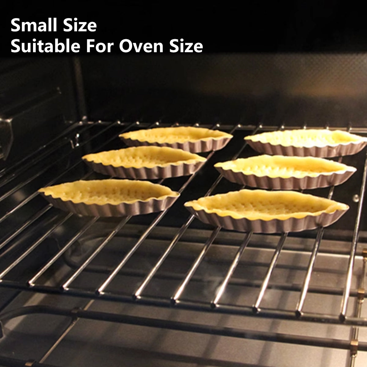 Bakeware & Accessories: 10PCS Baking Egg Tart Mould Cake Tins Set DIY Cups Sailing Boat Pie Mold Plate