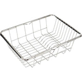 Dish Racks: Stainless Steel Sink Draining Basket Telescopic Dish Rack Kitchen Storage Holder