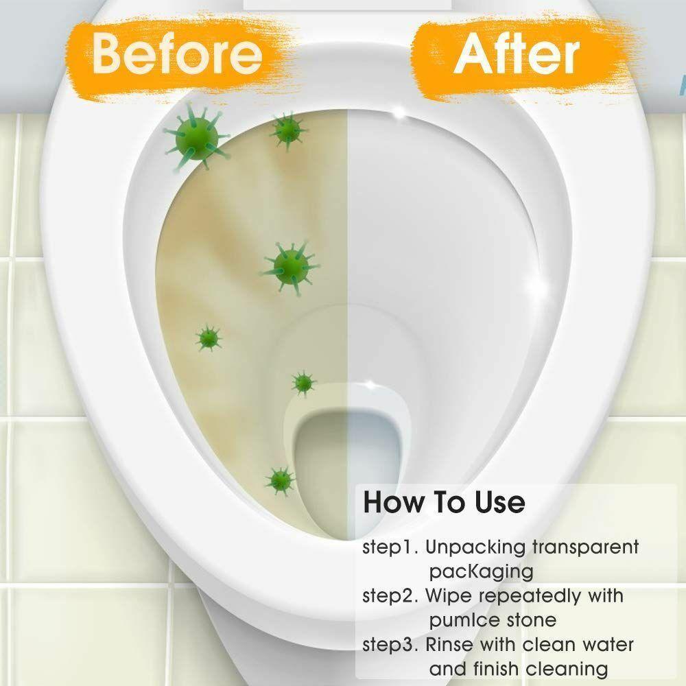 Toilet Brushes & Holders: Pumice Stone Wand Tile Cleaning Stains Brush Cleaner Tool Toilet Bowl Bathtub