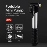 Bicycle Parts: Aluminium Mini Bicycle Air Pump Bike Hand Ball Inflator Portable Cycling Tyre