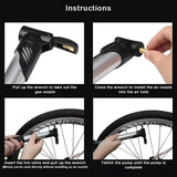 Bicycle Parts: Aluminium Mini Bicycle Air Pump Bike Hand Ball Inflator Portable Cycling Tyre
