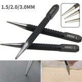 Office Supplies: Nail Centre Punch Set 3PCS Round Head Wood Metal Super Impact Resistance