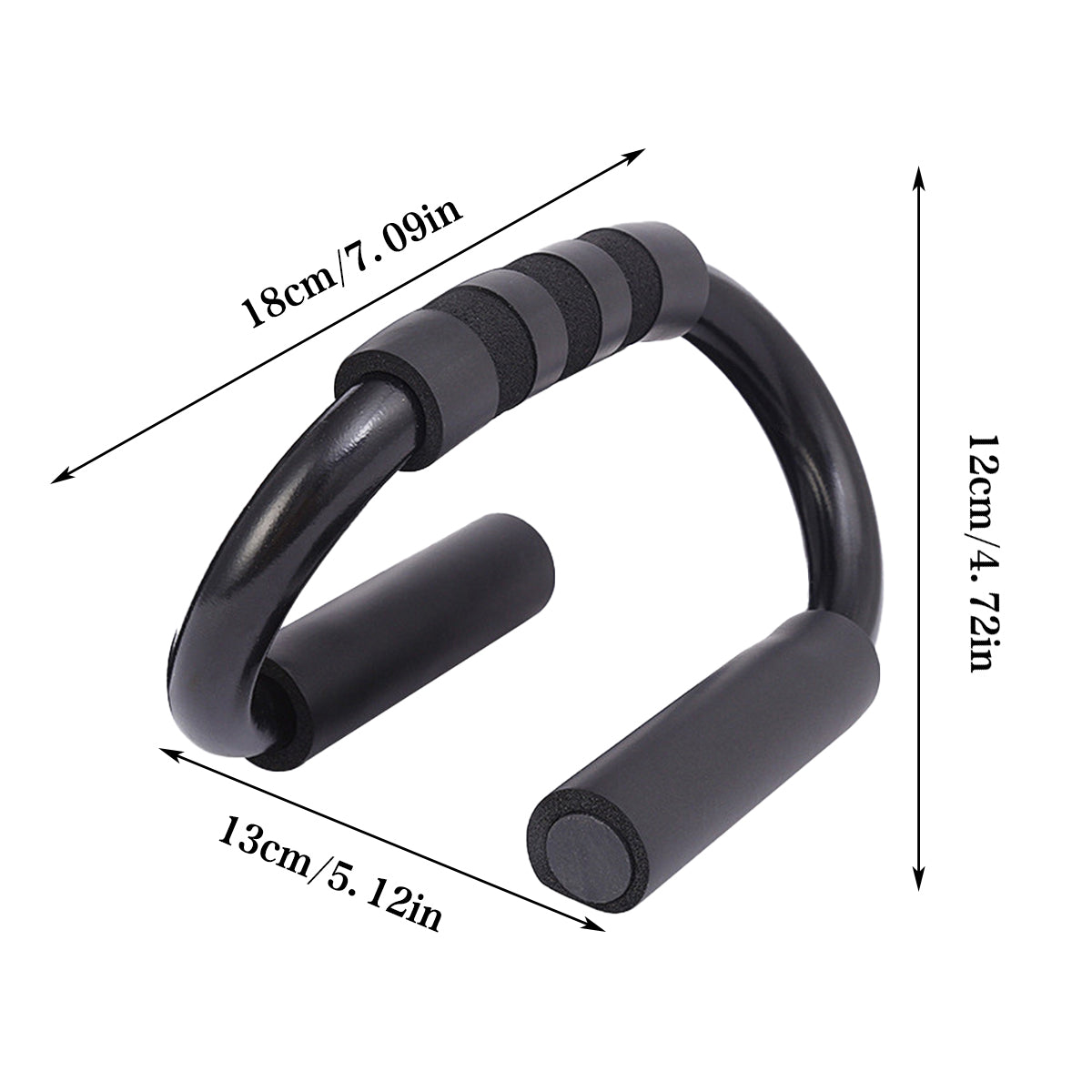 Gym Equipment & Accessories: Push Up Bar Stand S Shape Home Workout Arm Chest Trainer Indoor Fitness Tool
