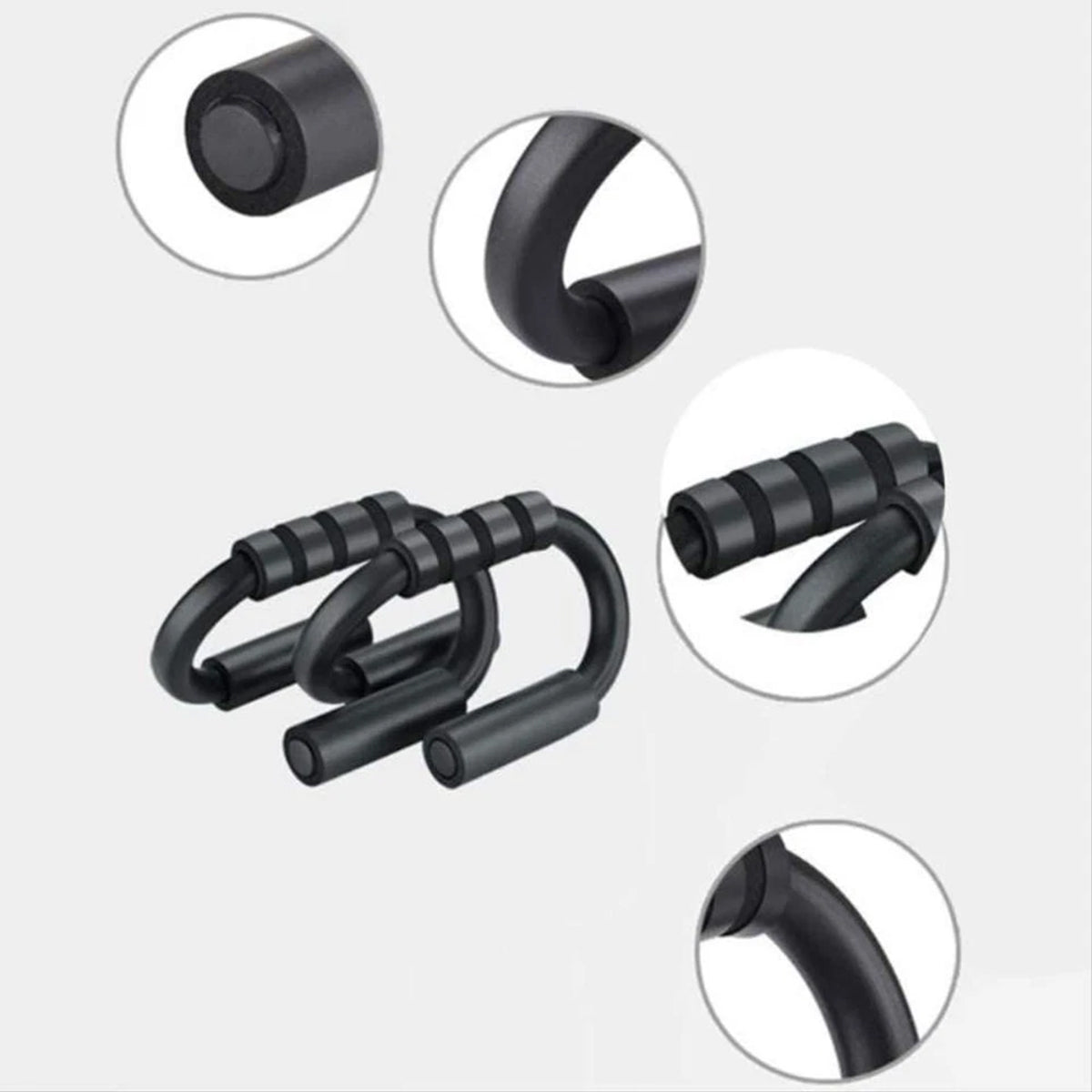 Gym Equipment & Accessories: Push Up Bar Stand S Shape Home Workout Arm Chest Trainer Indoor Fitness Tool