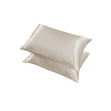 2X Satin Pillow Case Bedroom Pillowcase Cushion Covers Home Decor Luxury Slip - Coffee