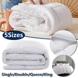 Quilts & Duvets: Luxury Hotel Quilt Core  Soft Microfiber Down Alternative Comforter for All Seasons - 180x210cm-Cotton