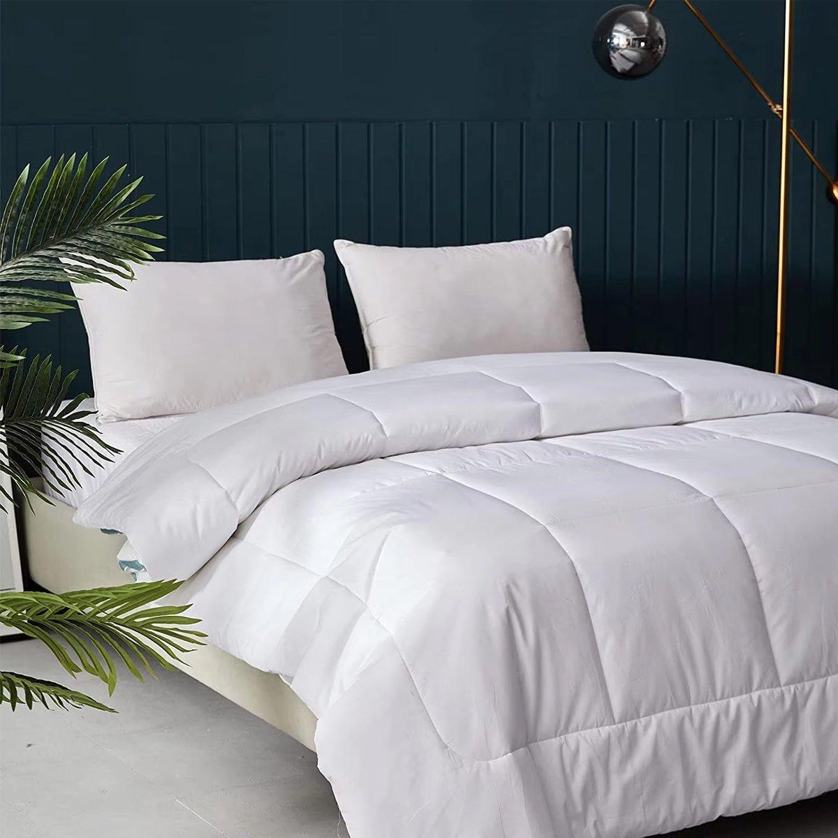 Luxury Hotel Quilt Core – Soft Microfiber Down Alternative Comforter for All Seasons - 210x210cm-Brushed