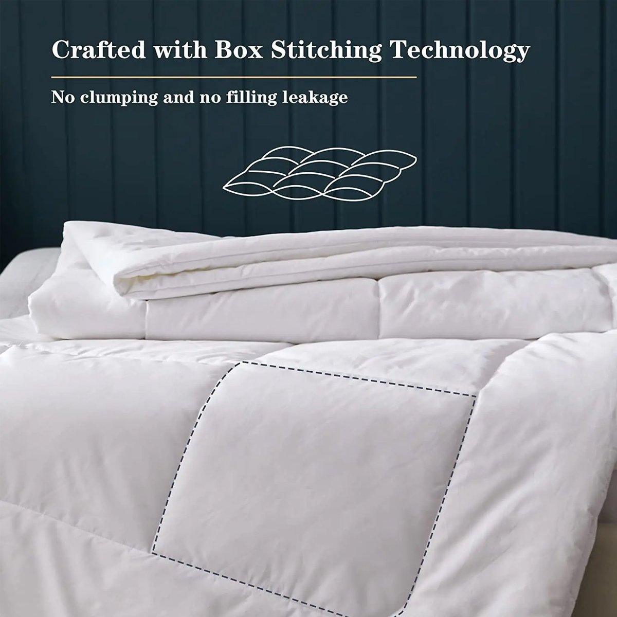 Luxury Hotel Quilt Core – Soft Microfiber Down Alternative Comforter for All Seasons - 210x210cm-Brushed