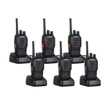 2-6X Bf-88E Two Way Radio Walkie Talkie Uhf 400-470Mhz Handheld and Earbuds - 2 PCS