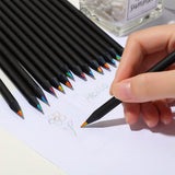 Pens & Pencils: Rainbow Colour Pencils Multicolour Gradient Drawing Pencils for Students