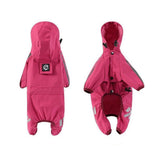 Dog Apparel: Waterproof Four Corner Pet Raincoats In Large Medium And Small Sizes Are Suitable For Dogs - Blue - XXL
