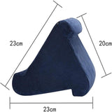 Laptop Stands: Tablet Pillow Stands For iPad Book Reader Holder Rest Laps Reading Cushion - Blue