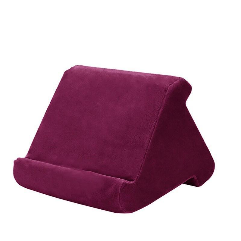 Laptop Stands: Tablet Pillow Stands For iPad Book Reader Holder Rest Laps Reading Cushion - Blue