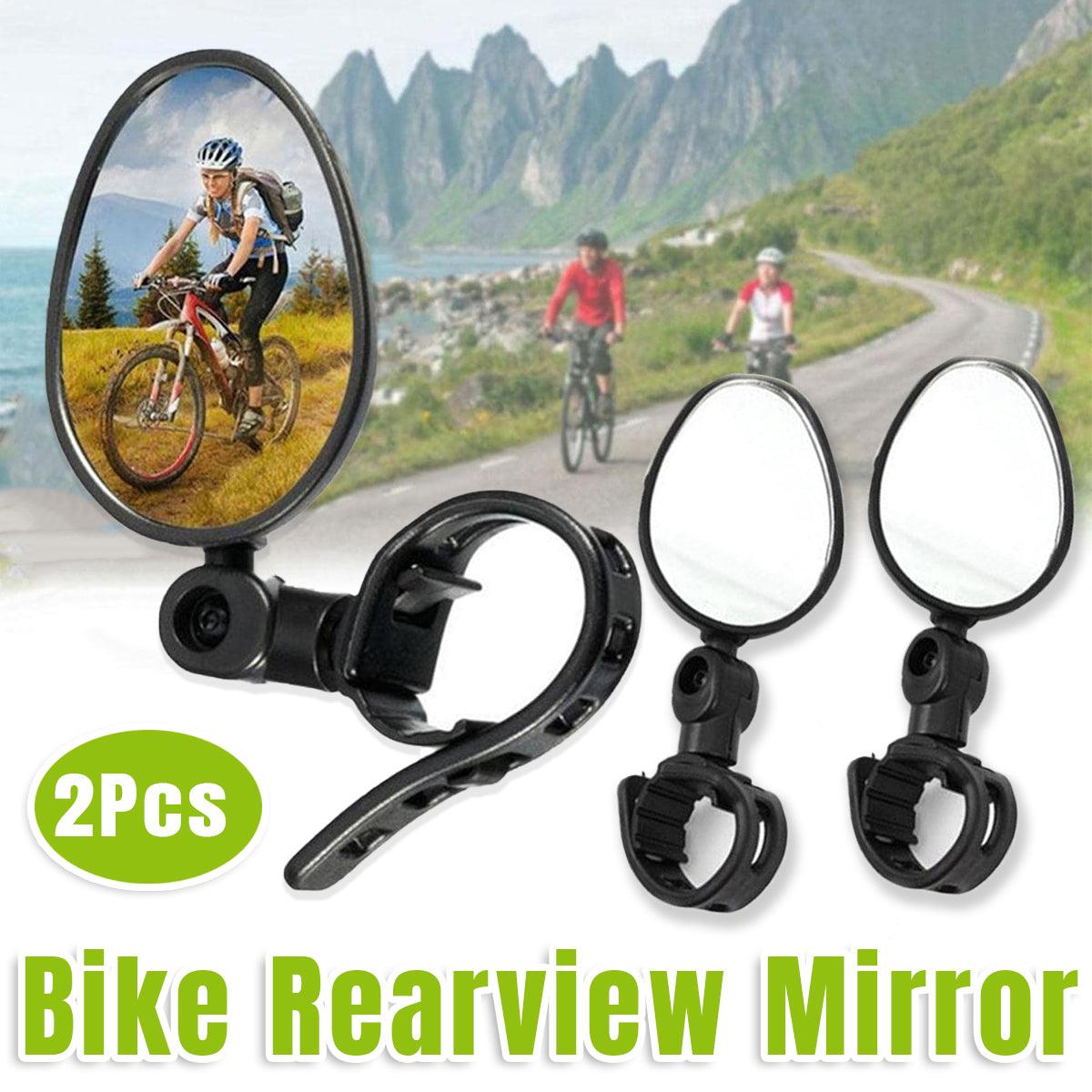 Bicycle Parts: 2pcs Bike Rear View Mirrors Adjustable Mountain Bike Handlebar Mirrors Cycling