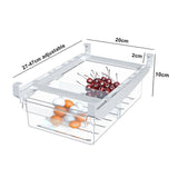 2PCS Adjustable Fridge Drawer Storage Box Under Shelf Refrigerator Organizer