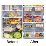 2PCS Adjustable Fridge Drawer Storage Box Under Shelf Refrigerator Organizer