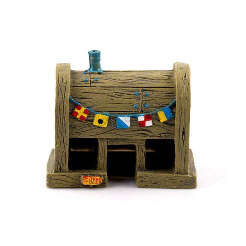 Pet Grooming Supplies: For Alien Spongebob Pineapple House Hole Fish Tank Decoration Aquarium Ornament - Plankton House