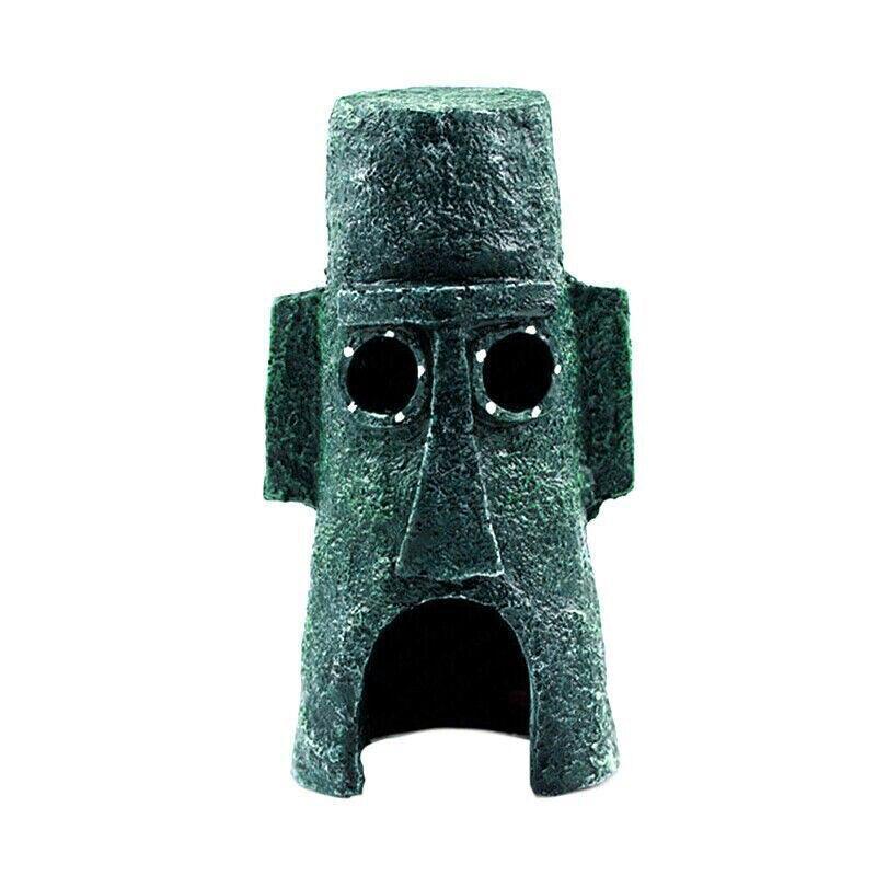 Pet Grooming Supplies: For Alien Spongebob Pineapple House Hole Fish Tank Decoration Aquarium Ornament - Plankton House