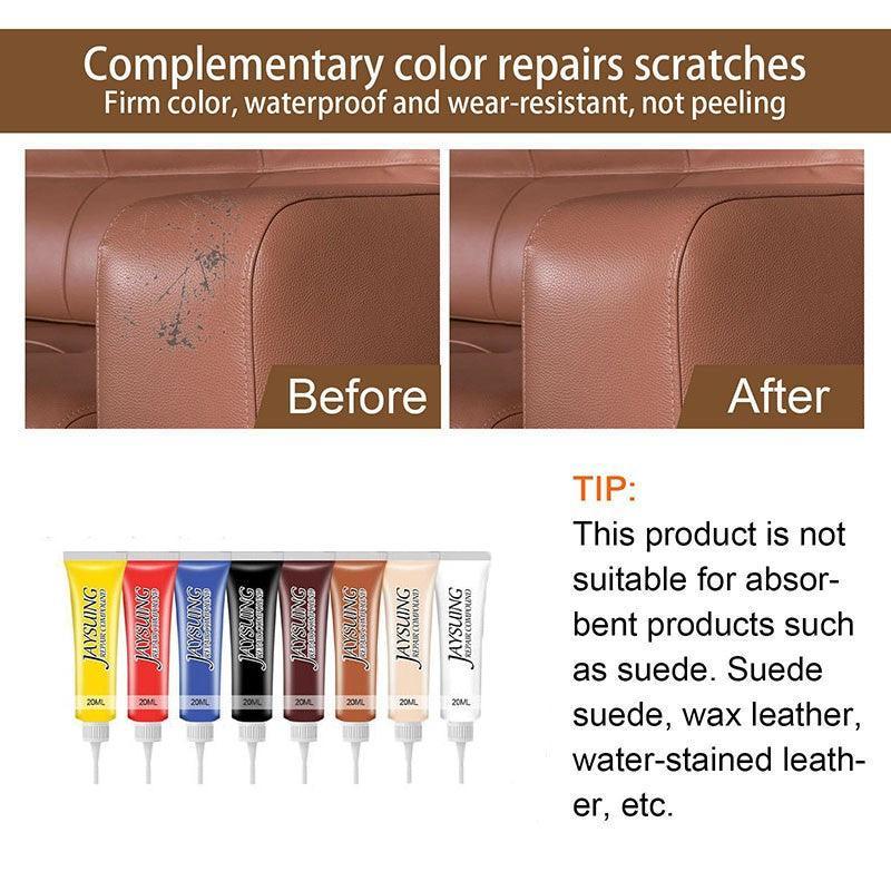 Sofa Accessories: dvanced Leather Repair Gel Kit Filler for Sofa Auto Interior and Scratch Restoration - Cherry