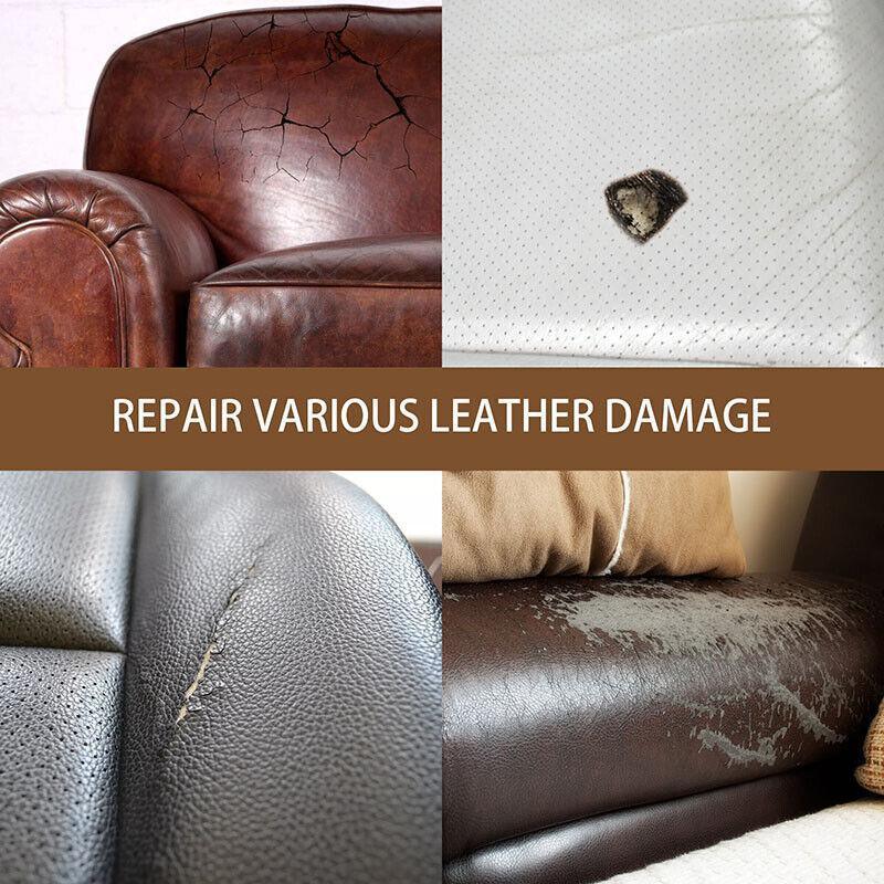 Sofa Accessories: dvanced Leather Repair Gel Kit Filler for Sofa Auto Interior and Scratch Restoration - Maple