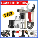 Bicycle Parts: 5PCS Bike Repair Tool Kit Crank Puller Chain Breaker Freewheel Bottom Bracket Remover