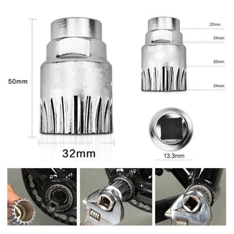 Bicycle Parts: 5PCS Bike Repair Tool Kit Crank Puller Chain Breaker Freewheel Bottom Bracket Remover
