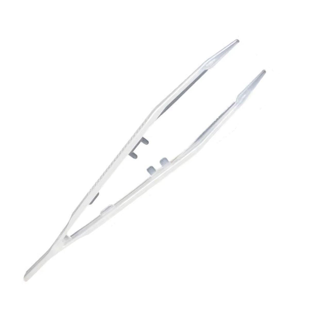 Power & Electrical Supplies: 18cm Plastic Luminous Tweezer Feeding Tongs Straight for Reptile Feeder White