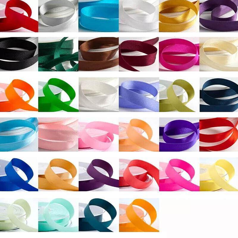 Arts & Crafts: 10mm Width Satin Hair Ribbon Wedding Party Decoration Gift Banquet 3m - Dark Pink
