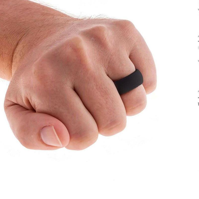 Men's Jewellery: Silicone Rubber Ring Bands 3Pcs - 10