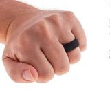 Men's Jewellery: Silicone Rubber Ring Bands 3Pcs - 10