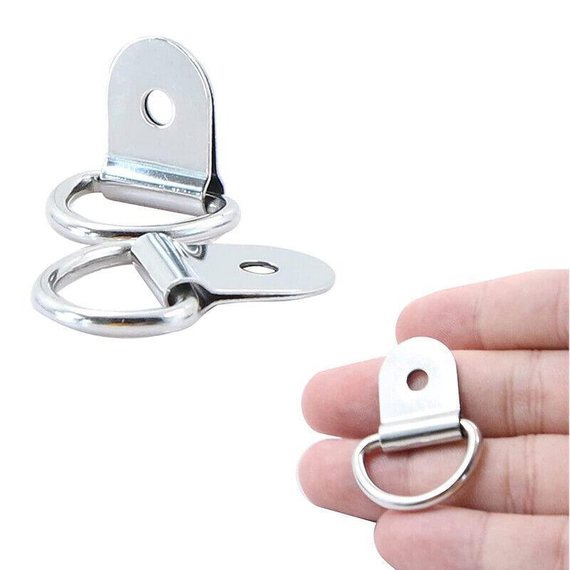 Automotive Parts: 30PCS D-Ring Tie Downs Metal Anchor Point Silver Universal