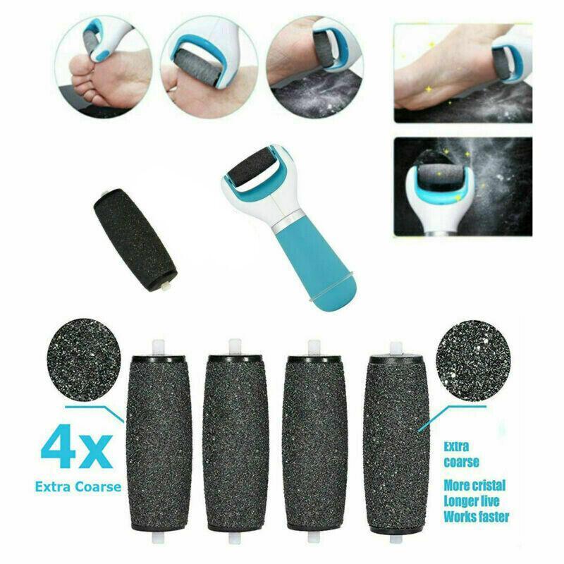 Foot Care: 4PCS Extra Coarse Roller Heads for Electric Foot File Callus Remover Refill